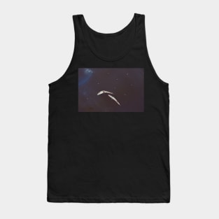 Crab on Fish in Space Tank Top